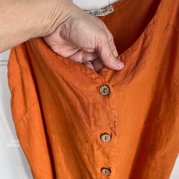 Orange Button-Down Camisole - Picture 6 of 10